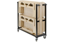 6 Square Metre 450mm Rise Portable Easy-to-Assemble Stage System with Trolley by StackaSTage